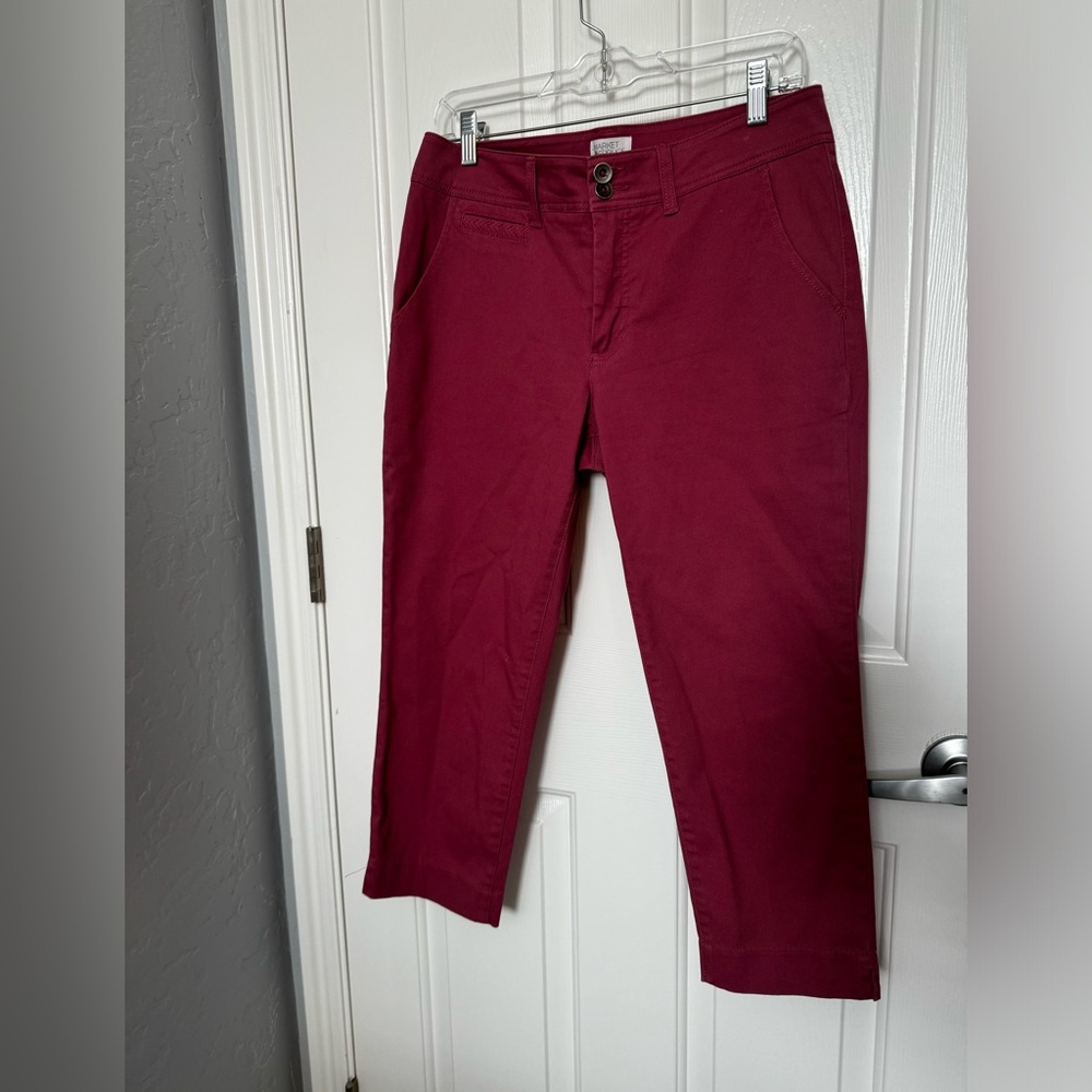 Market & spruce Capri pants, mauve size M